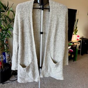 Free People Cozy Gray Cardigan